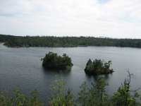 Výhled na jezero Stensjön 